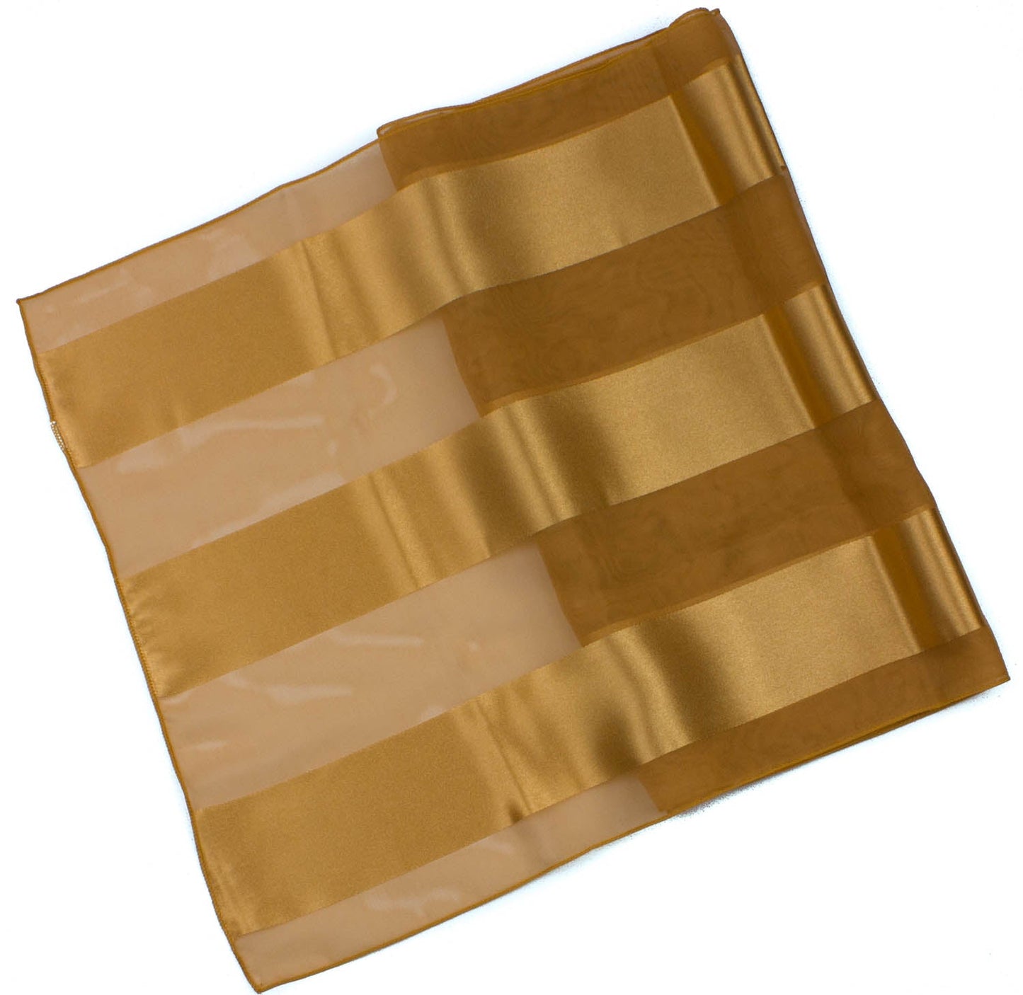 Plain satin scarf  striped