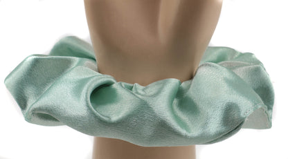 Large Plain Satin Hair Scrunchie