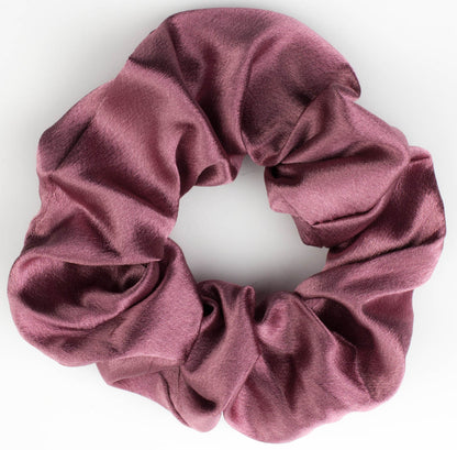 Large Plain Satin Hair Scrunchie