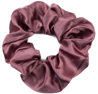 Large Plain Satin Hair Scrunchie