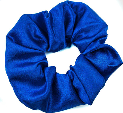 Large Plain Satin Hair Scrunchie