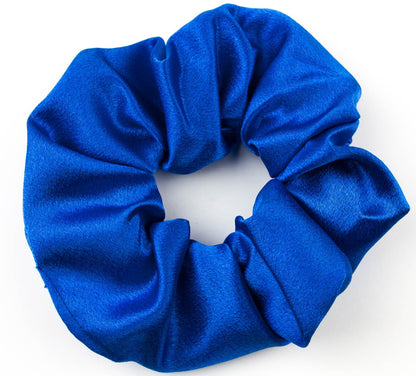 Large Plain Satin Hair Scrunchie