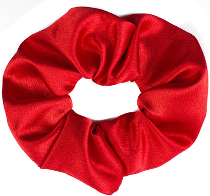 Large Plain Satin Hair Scrunchie