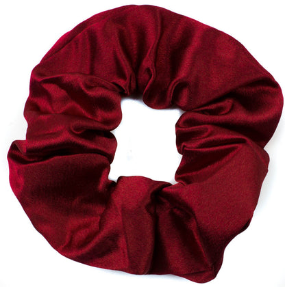 Large Plain Satin Hair Scrunchie