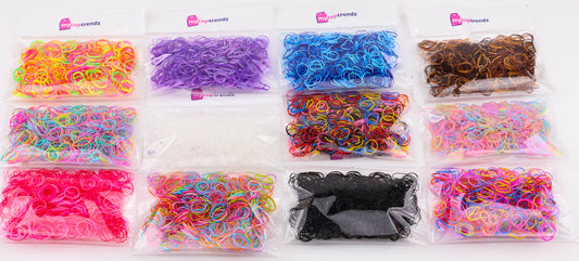 500pcs Mini hair elastic bands