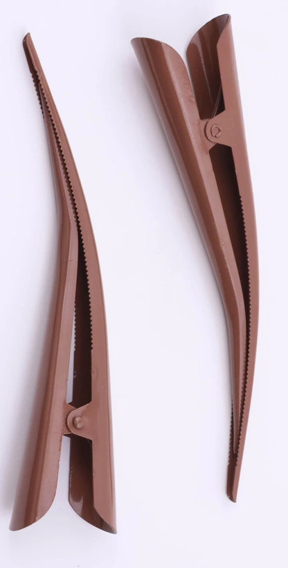 Large Metal Beak Hair Clip Concorde Pelican Clip with Crystals Glitter for Women Hair Styling