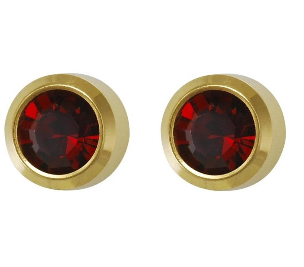 Studs for Sterile Ear Piercings Stud made of stainless steel Color of Bezel Earrings: Crystal