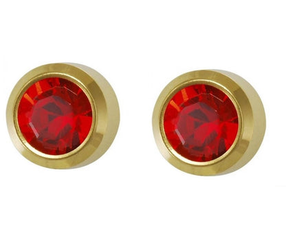 Studs for Sterile Ear Piercings Stud made of stainless steel Color of Bezel Earrings: Crystal