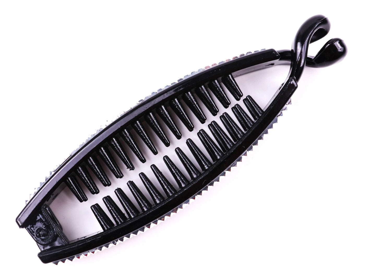 Mini Banana Hair Clip Small Ponytail Holder Ring Comb Plastic Hair Clip for Women