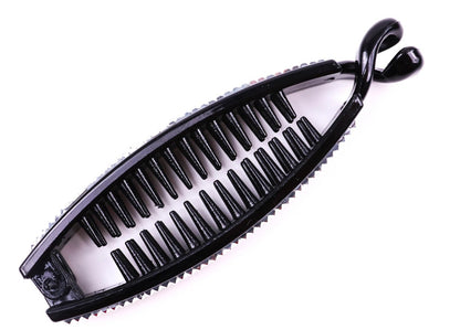 Mini Banana Hair Clip Small Ponytail Holder Ring Comb Plastic Hair Clip for Women