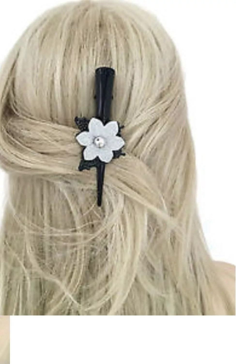 Large Metal Beak Hair Clip Concorde Pelican Clip with Crystals Glitter for Women Hair Styling