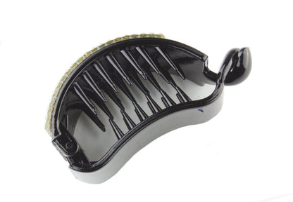 Mini Banana Hair Clip Small Ponytail Holder Ring Comb Plastic Hair Clip for Women