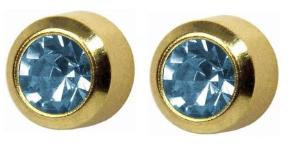 Studs for Sterile Ear Piercings Stud made of stainless steel Color of Bezel Earrings: Crystal