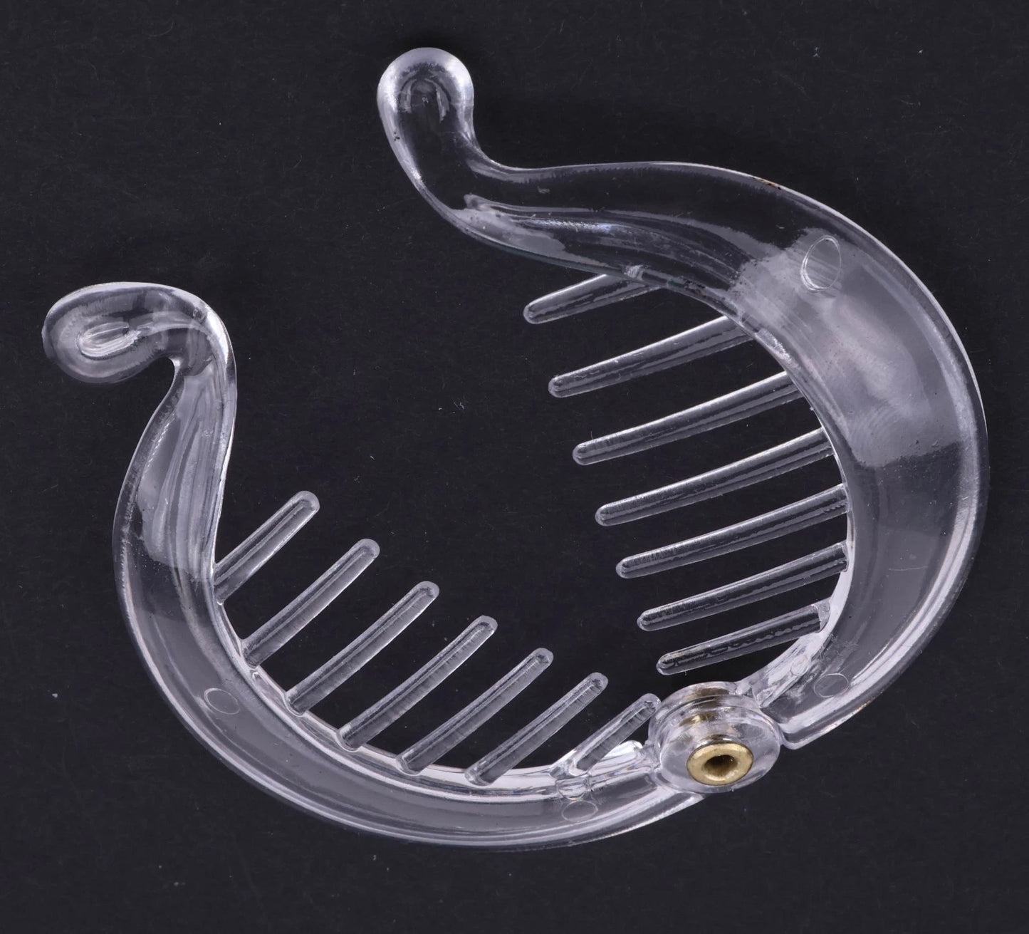 Mini Banana Hair Clip Small Ponytail Holder Ring Comb Plastic Hair Clip for Women