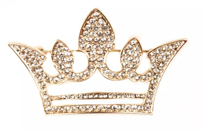 Dress Pin Crown Design with Brooches and Cubic Zirconia Rhinestones