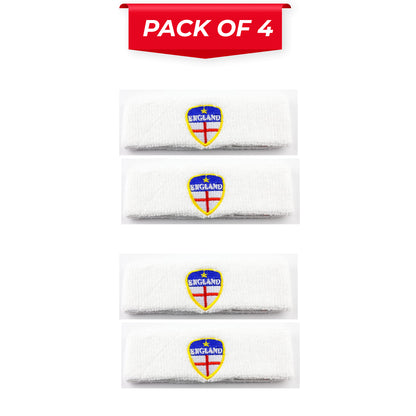 2 Pcs England Flag Sports Wristbands – Stretch Sweatbands for Running, Gym, Football Matches, Sports Events & Fan Accessories