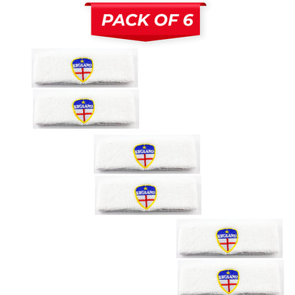 2 Pcs England Flag Sports Wristbands – Stretch Sweatbands for Running, Gym, Football Matches, Sports Events & Fan Accessories