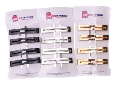 Pack of 4 slim Barrette Hair clip