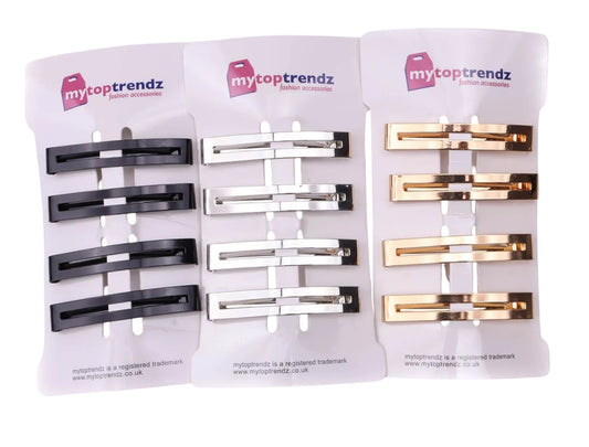 Pack of 4 slim Barrette Hair clip