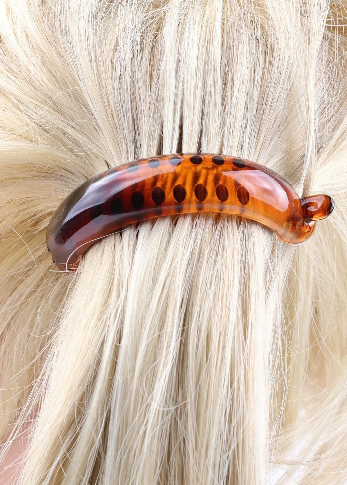 Mini Banana Hair Clip Small Ponytail Holder Ring Comb Plastic Hair Clip for Women