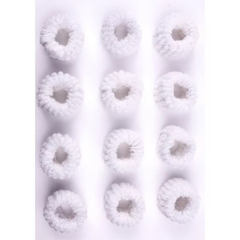 Large Thick Terry Hair Bobbles – Soft Towelling Ponytail Scrunchies & Stretchy Hair Ties for Women & Girls