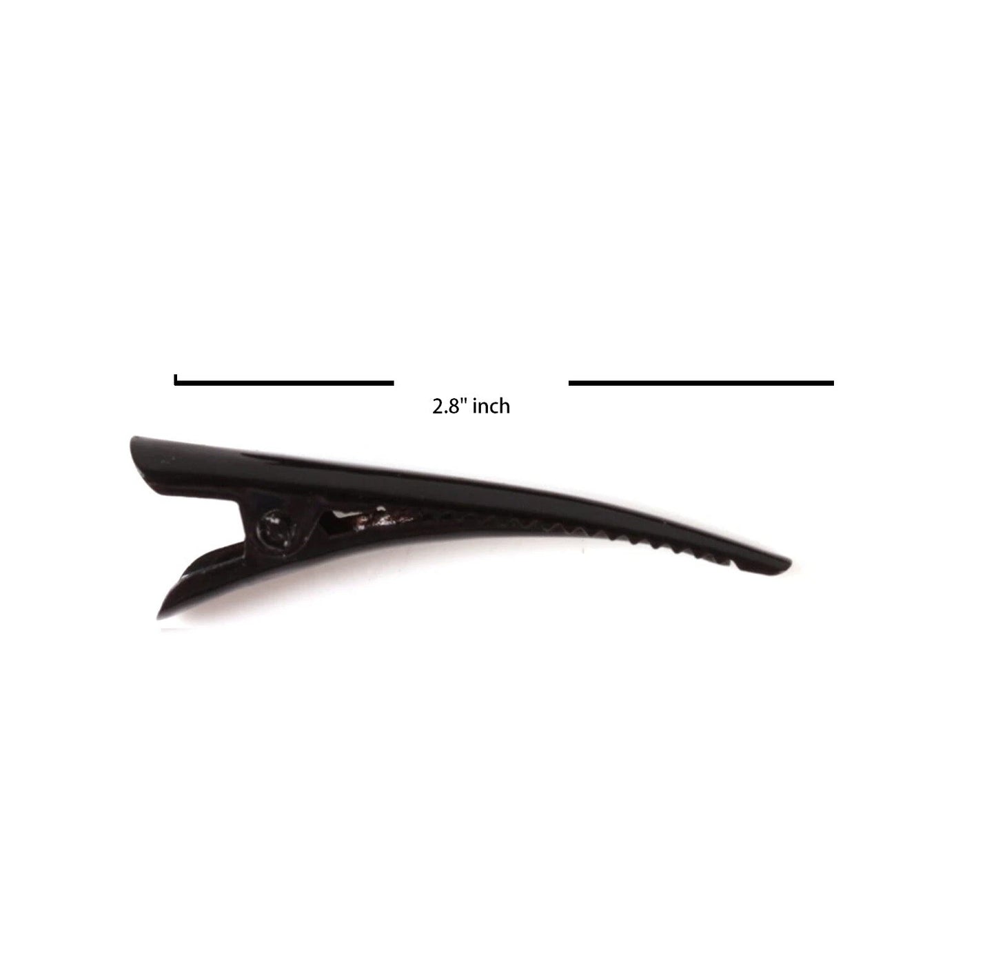 Large Metal Beak Hair Clip Concorde Pelican Clip with Crystals Glitter for Women Hair Styling