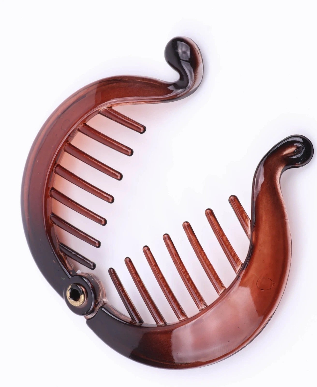 Mini Banana Hair Clip Small Ponytail Holder Ring Comb Plastic Hair Clip for Women