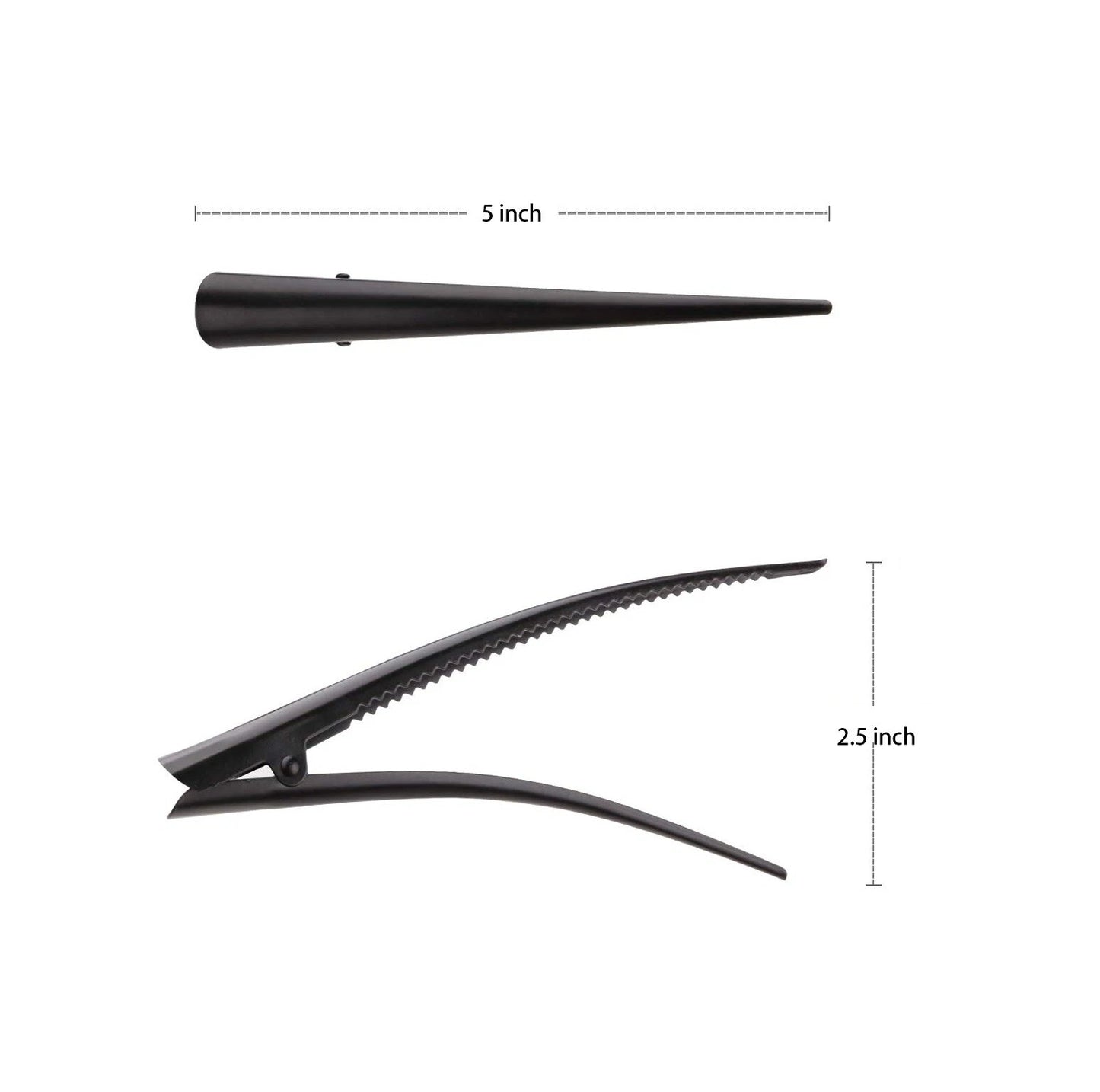 Large Metal Beak Hair Clip Concorde Pelican Clip with Crystals Glitter for Women Hair Styling