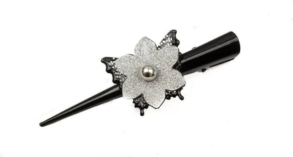 Large Metal Beak Hair Clip Concorde Pelican Clip with Crystals Glitter for Women Hair Styling