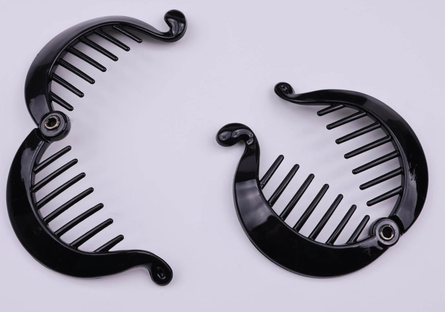Mini Banana Hair Clip Small Ponytail Holder Ring Comb Plastic Hair Clip for Women