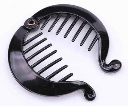 Mini Banana Hair Clip Small Ponytail Holder Ring Comb Plastic Hair Clip for Women