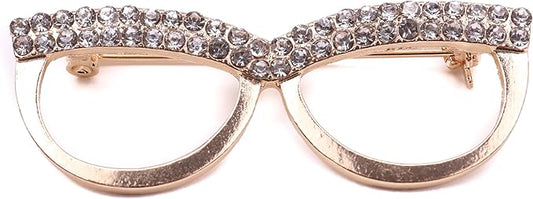 Opticians' Brooch Diamante Eyeglasses Pin for Spectacles Brooch