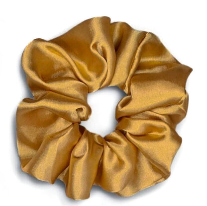 Large Plain Satin Hair Scrunchie