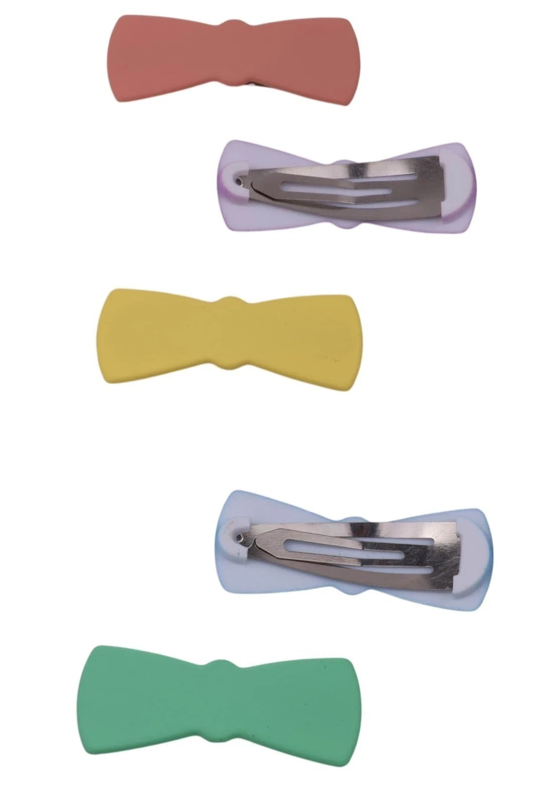 Solid Snap Hair Clips – Matte Square & Rectangle Hair Clips for Women & Girls (10 Pack / 5 Pairs)