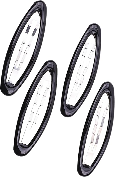 Set of 4 Girls/Women's Hair Snap Grips - Non-Slip, Contour Design Hair Accessories