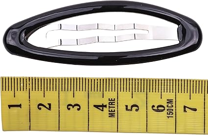 Set of 4 Girls/Women's Hair Snap Grips - Non-Slip, Contour Design Hair Accessories