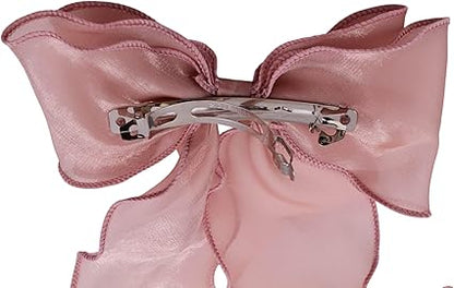 Barrette Bow Knot Organza Hair Clip