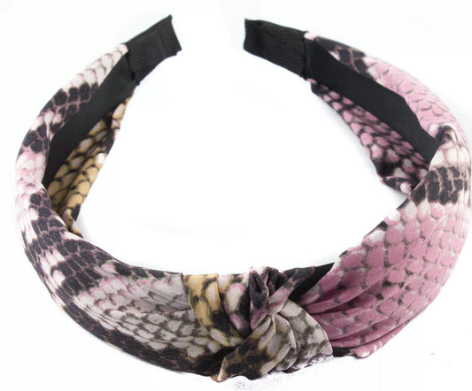 Animal print knotted hairband