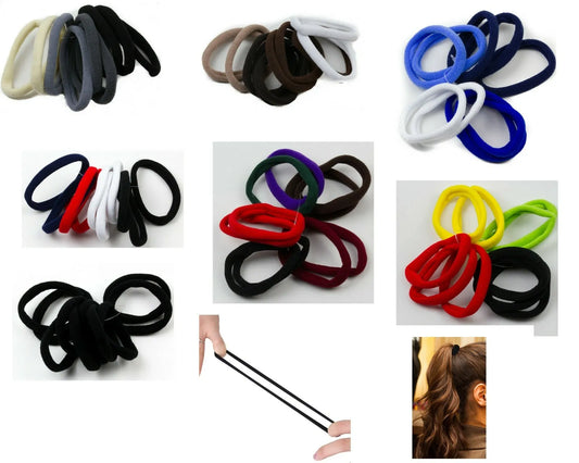 Set of 10pcs plain jersey large elastic