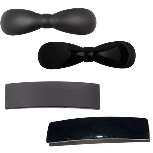 French Barrette Hair Clip Auto Sprung Clasp Slide Hair Buckle for Women Classic Hair Accessories