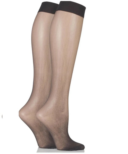 4 pairs- Women's knee highs 15 denier sheer socks