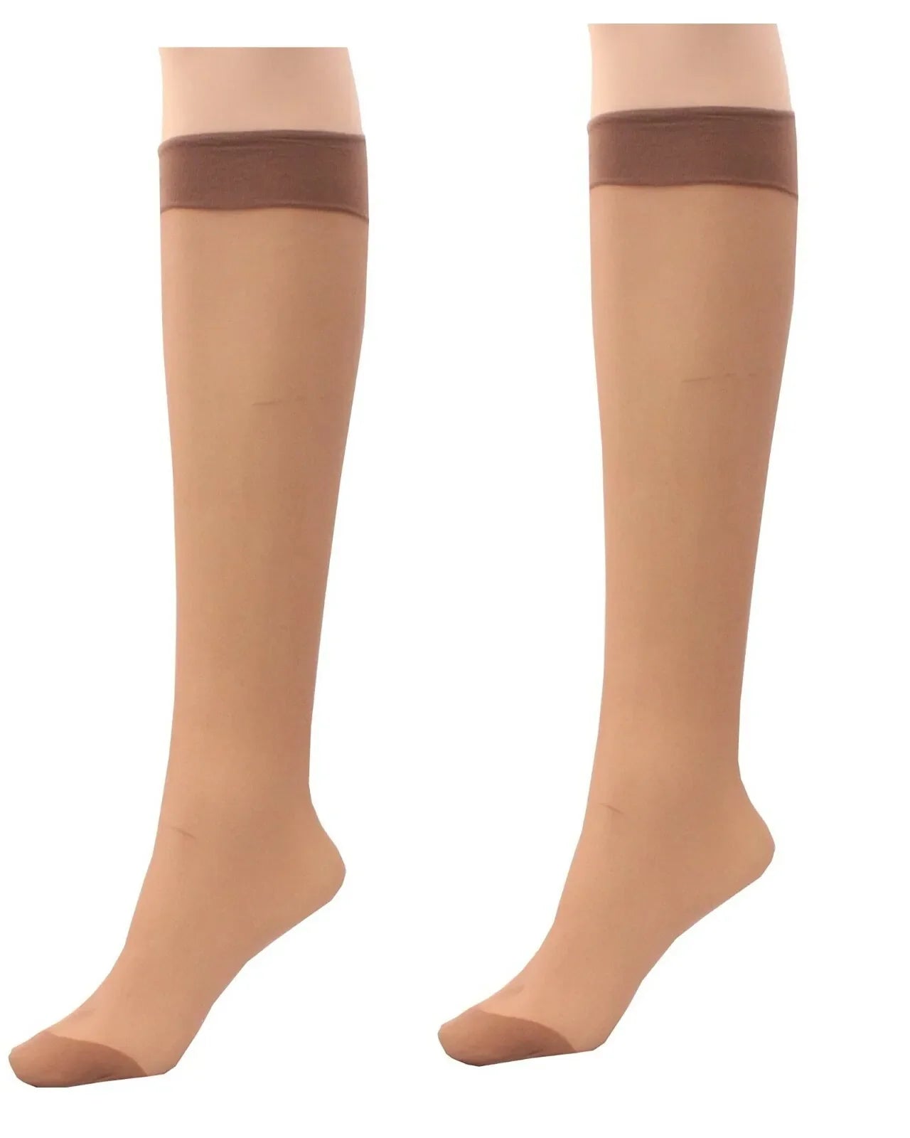 4 pairs- Women's knee highs 15 denier sheer socks