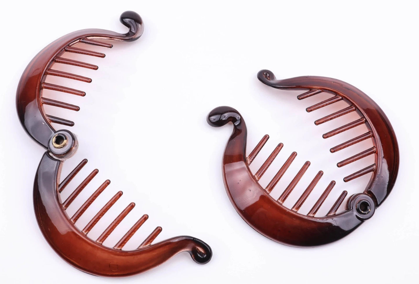 Mini Banana Hair Clip Small Ponytail Holder Ring Comb Plastic Hair Clip for Women