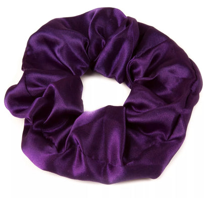 Large Luxurious Smooth Soft Silky Satin Plain Scrunchie