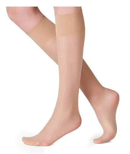 4 pairs- Women's knee highs 15 denier sheer socks