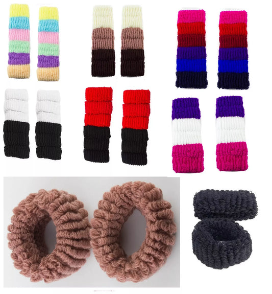 12pcs stretchy donut scrunchies