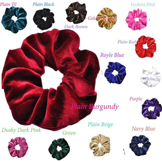 Premium velvet scrunchies