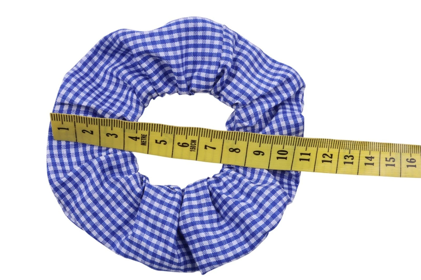 Bundle of Gingham Hairbows Hair Accessories for Girls – Bow Clips Gingham Print (Royal Blue)