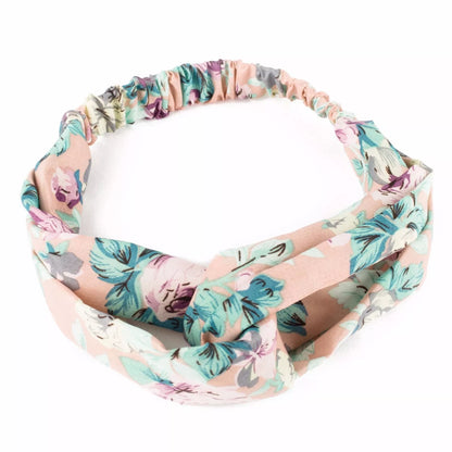 Floral Rose print knotted headband