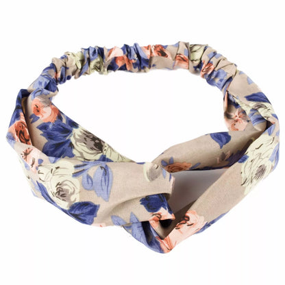 Floral Rose print knotted headband
